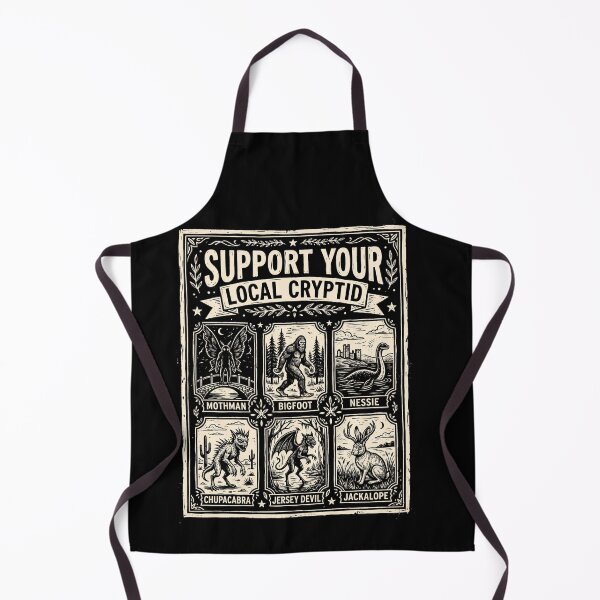Item preview, Support Your Local Cryptid Halloween Creatures designed and sold by d247.