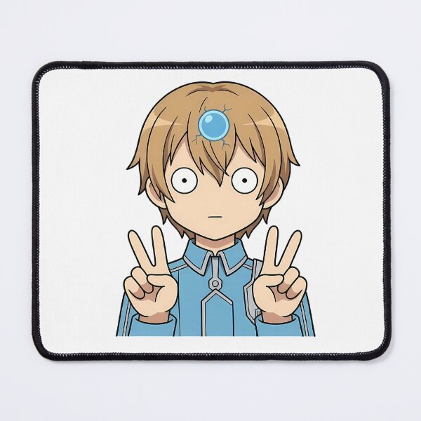Item preview, Eugeo Sword Art Online Blue Uniform Peace Pose designed and sold by Dashsopaner.