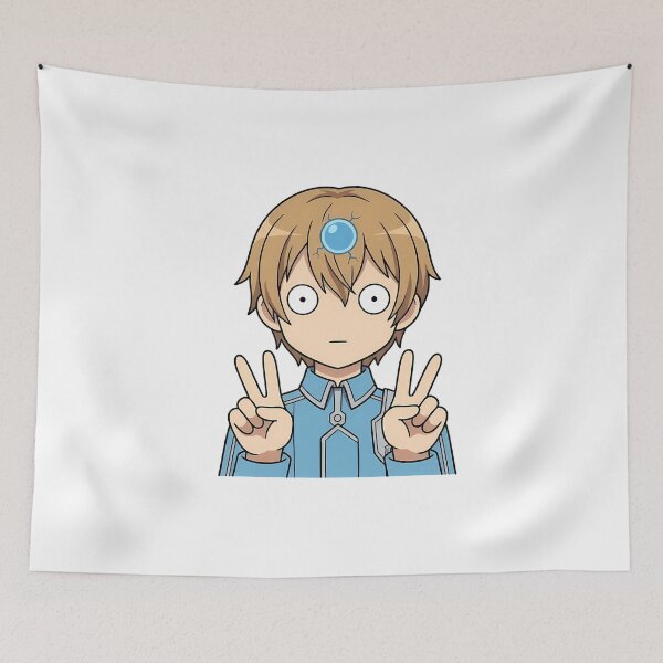 Item preview, Eugeo Sword Art Online Blue Uniform Peace Pose designed and sold by Dashsopaner.