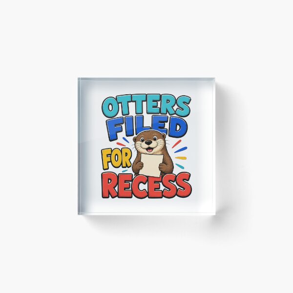 Item preview, Otters Filed For Recess designed and sold by aihrgdesign.