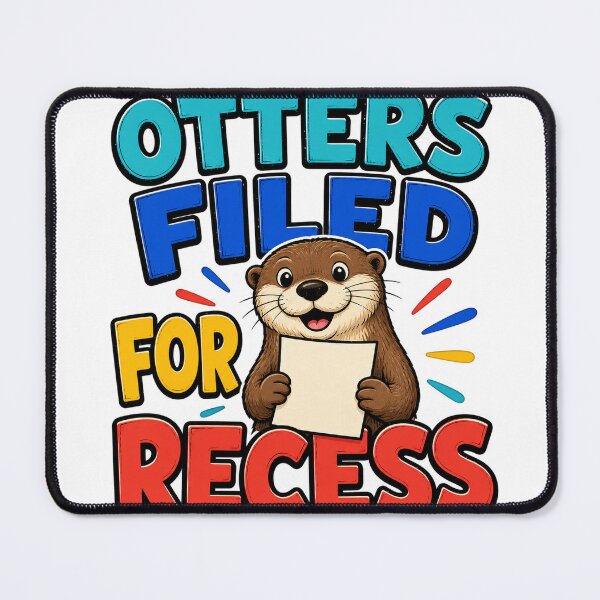 Item preview, Otters Filed For Recess designed and sold by aihrgdesign.