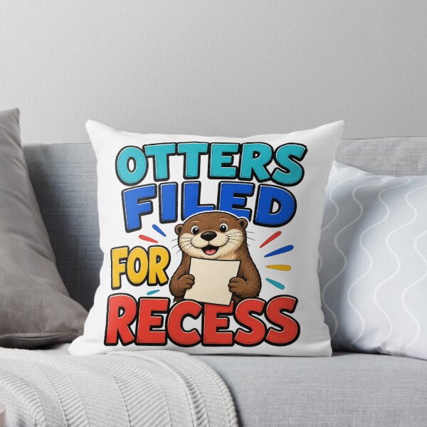 Item preview, Otters Filed For Recess designed and sold by aihrgdesign.