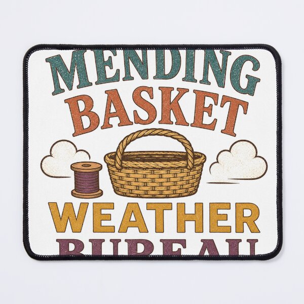 Item preview, Mending Basket Weather Bureau designed and sold by aihrgdesign.