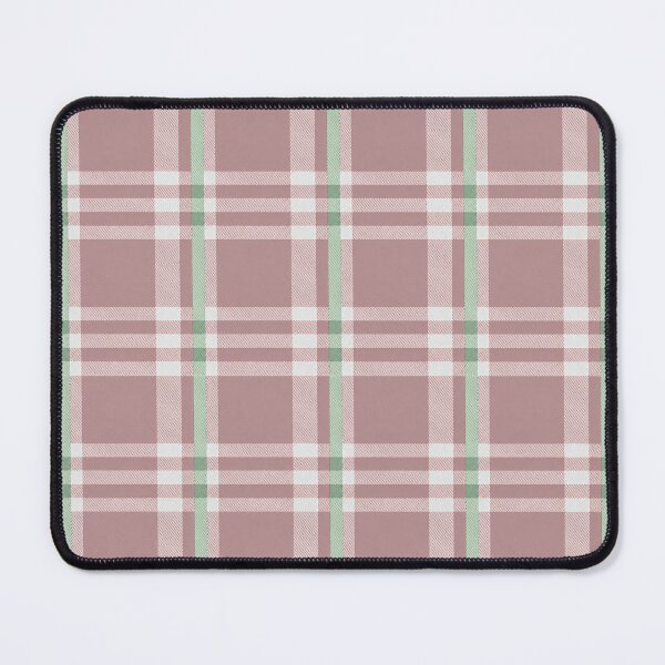 Item preview, Reynolds fun flannel inspired pattern - rose with green stripe designed and sold by ReynoldsFun.