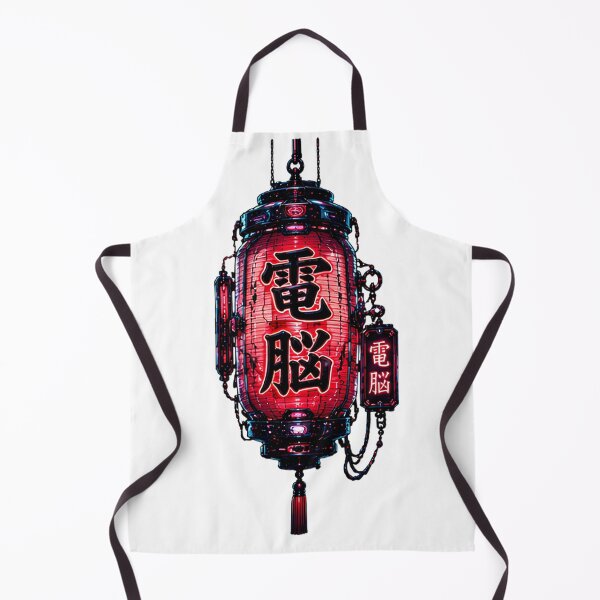 Item preview, Dennou Cyberpunk Lantern - Red Neon Japanese Sign designed and sold by kummo-0319.