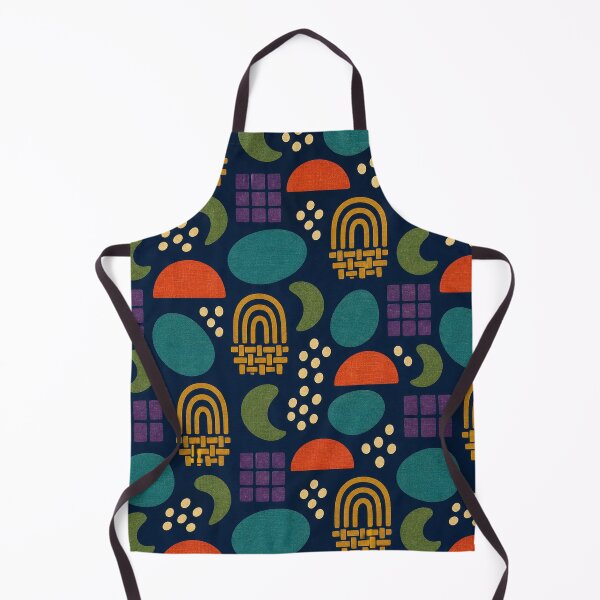 Item preview, Teal Persimmon Pebble Grid Pattern designed and sold by aihrgdesign.