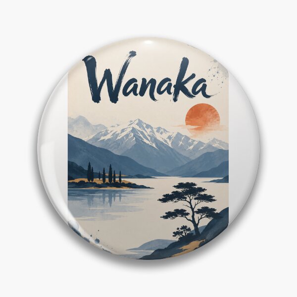 Item preview, Wānaka New Zealand Alpine Lake beneath Southern Alps designed and sold by Places On Earth.