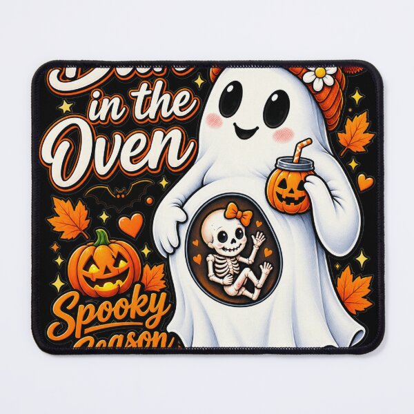 Item preview, Bun in the Oven -ghost Pregnancy Halloween funny halloween vintage retro cute Spooky designed and sold by AddieBlu.