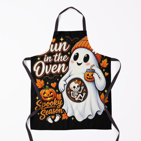 Item preview, Bun in the Oven -ghost Pregnancy Halloween funny halloween vintage retro cute Spooky designed and sold by AddieBlu.