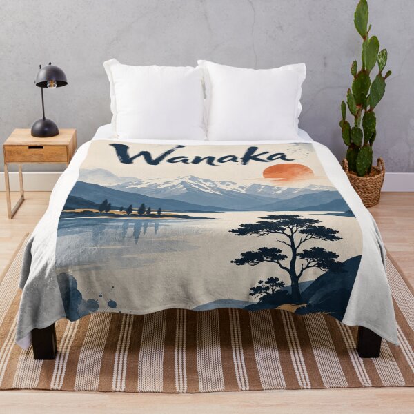 Item preview, Wānaka New Zealand Alpine Lake beneath Southern Alps designed and sold by Places On Earth.