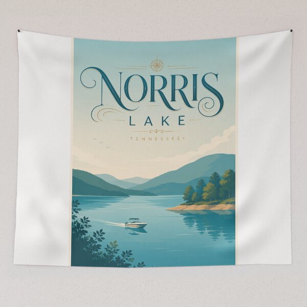 Item preview, Norris Lake Tennessee Mountain Reservoir and Cumberland Highlands designed and sold by Places On Earth.