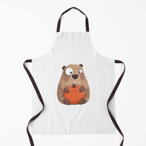 Item preview, Marmot Hugging a Round Pumpkin designed and sold by The-Art-of-D.