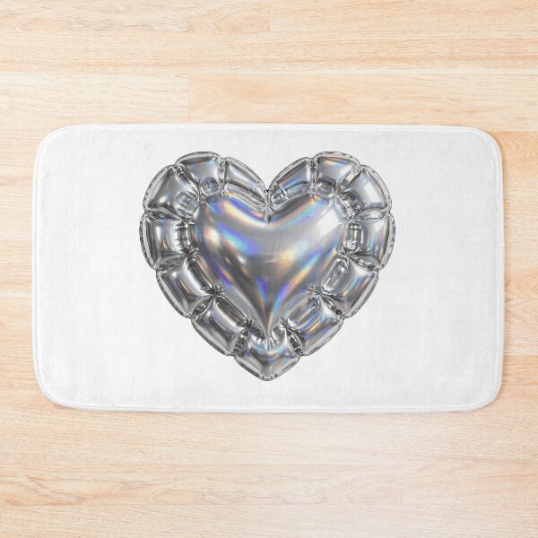 Item preview, Puffy Inflated Chrome Heart designed and sold by Teeny Quities.