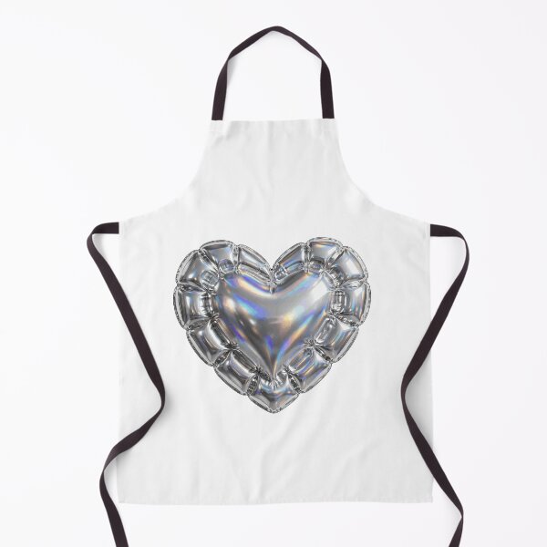 Item preview, Puffy Inflated Chrome Heart designed and sold by Teeny Quities.