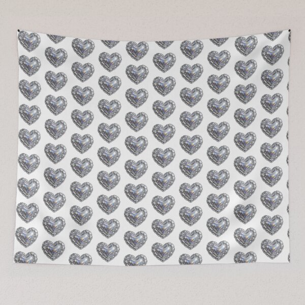 Item preview, Puffy Inflated Chrome Heart designed and sold by Teeny Quities.