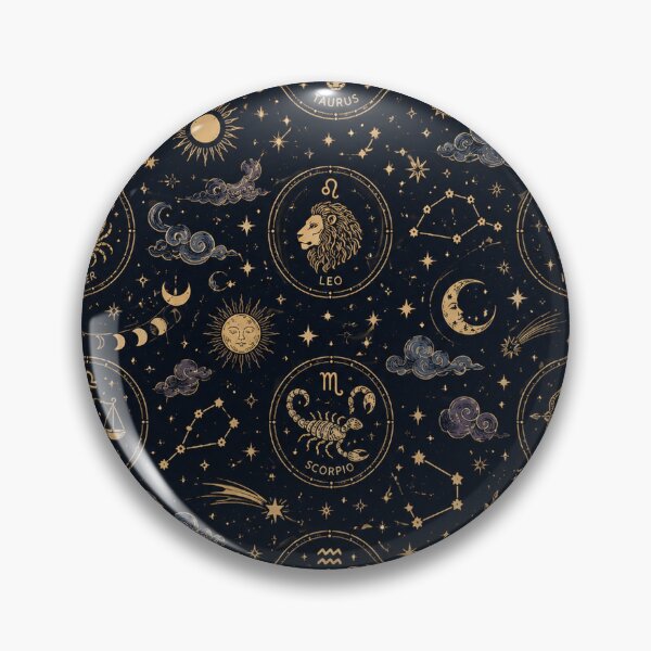 Item preview, Astrology Zodiac Pattern – 12 Zodiac Signs Celestial Design designed and sold by RJACreative.