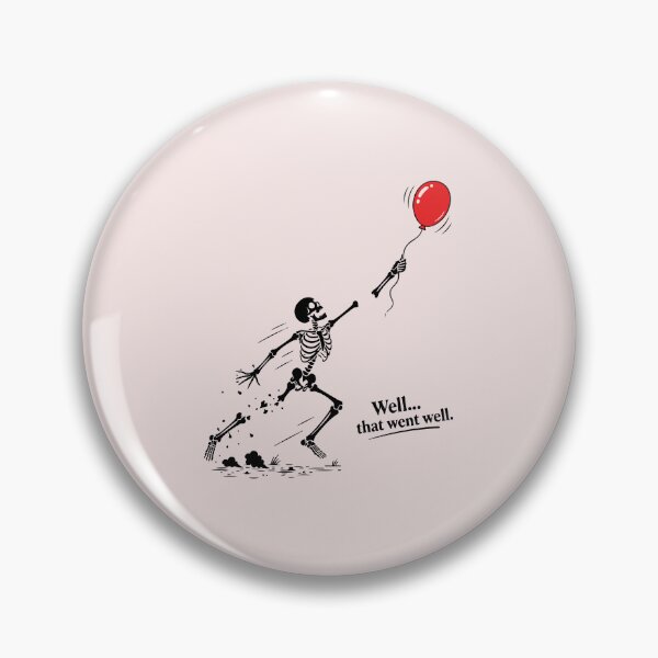 Item preview, Funny Skeleton Lost Balloon Well Shit Dark Humor designed and sold by ChuyenSuperx.