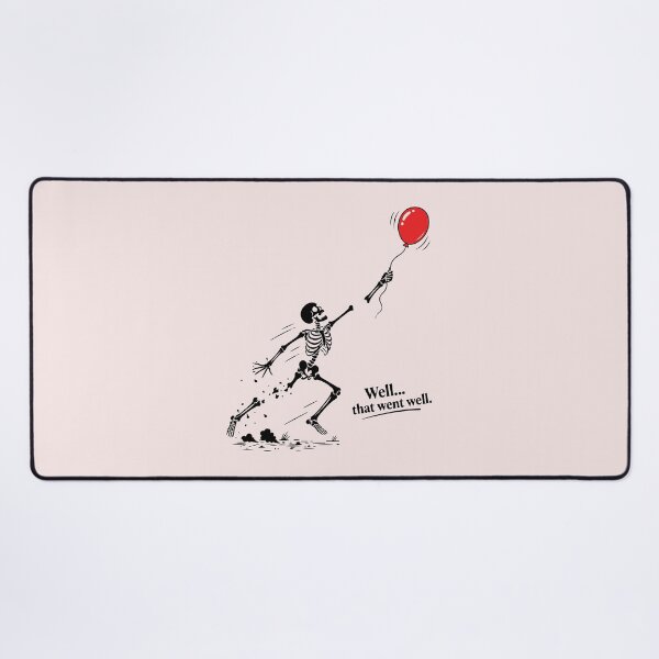 Item preview, Funny Skeleton Lost Balloon Well Shit Dark Humor designed and sold by ChuyenSuperx.