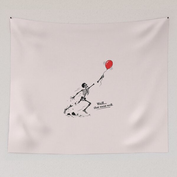 Item preview, Funny Skeleton Lost Balloon Well Shit Dark Humor designed and sold by ChuyenSuperx.