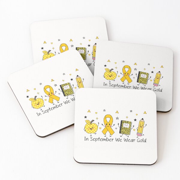 Item preview, In September We Wear Gold Doodle Childhood Cancer Awareness designed and sold by jackelmbradyt.