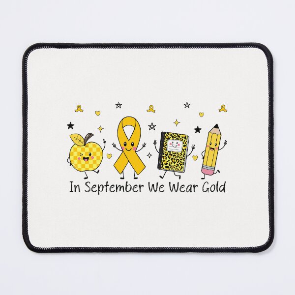 Item preview, In September We Wear Gold Doodle Childhood Cancer Awareness designed and sold by jackelmbradyt.