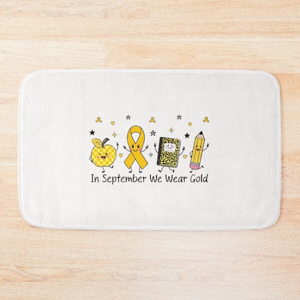 Item preview, In September We Wear Gold Doodle Childhood Cancer Awareness designed and sold by jackelmbradyt.