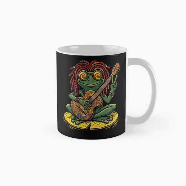 Item preview, Psychedelic Frog Guitarist Halloween Vibe designed and sold by d247.