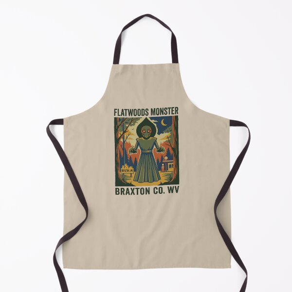 Item preview, Flatwoods Monster Braxton County WV Cryptid Vintage Poster designed and sold by KiwiRider.