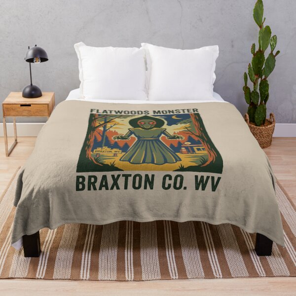 Item preview, Flatwoods Monster Braxton County WV Cryptid Vintage Poster designed and sold by KiwiRider.