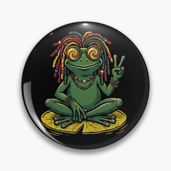 Artikelvorschau, Rasta-Frosch-Dreadlocks, Friedenszeichen, Halloween entworfen und verkauft von d247.