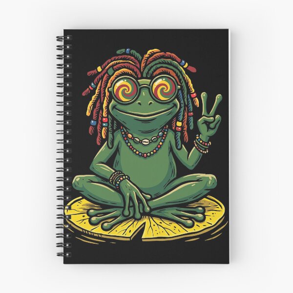 Item preview, Rasta Frog Dreadlocks Peace Sign Halloween designed and sold by d247.