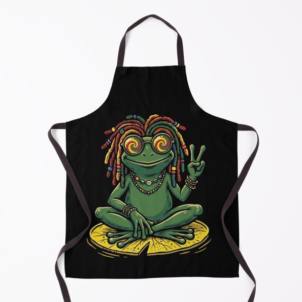 Item preview, Rasta Frog Dreadlocks Peace Sign Halloween designed and sold by d247.