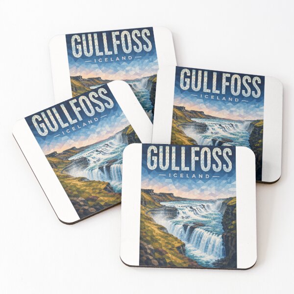 Item preview, Gullfoss Iceland Golden Circle Waterfall and Hvítá Canyon designed and sold by Places On Earth.