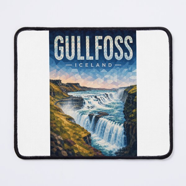 Item preview, Gullfoss Iceland Golden Circle Waterfall and Hvítá Canyon designed and sold by Places On Earth.