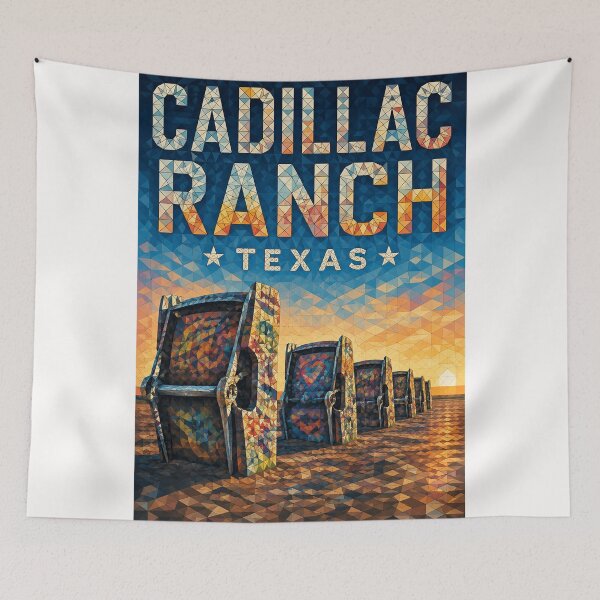 Item preview, Rancho Cadillac, Amarillo, Texas, Ruta 66. designed and sold by Places On Earth.