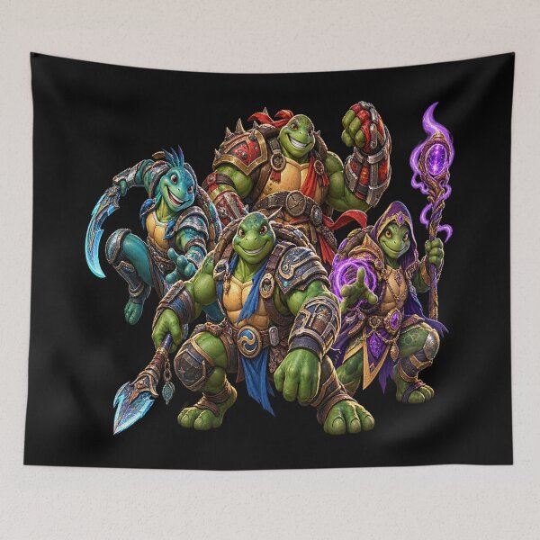 Item preview, Mutant Turtle Warriors – Fantasy Hero Team designed and sold by TroviTutto.