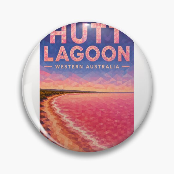 Item preview, Hutt Lagoon Western Australia Pink Lake near Port Gregory designed and sold by Places On Earth.