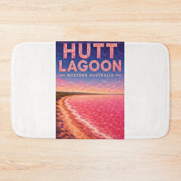 Item preview, Hutt Lagoon Western Australia Pink Lake near Port Gregory designed and sold by Places On Earth.