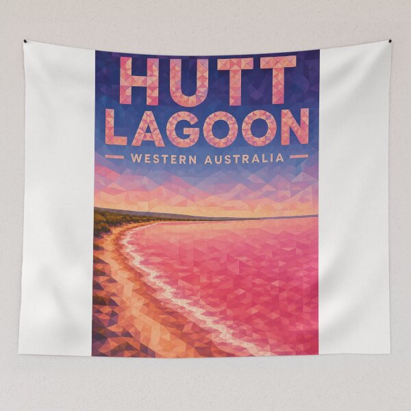 Item preview, Hutt Lagoon Western Australia Pink Lake near Port Gregory designed and sold by Places On Earth.