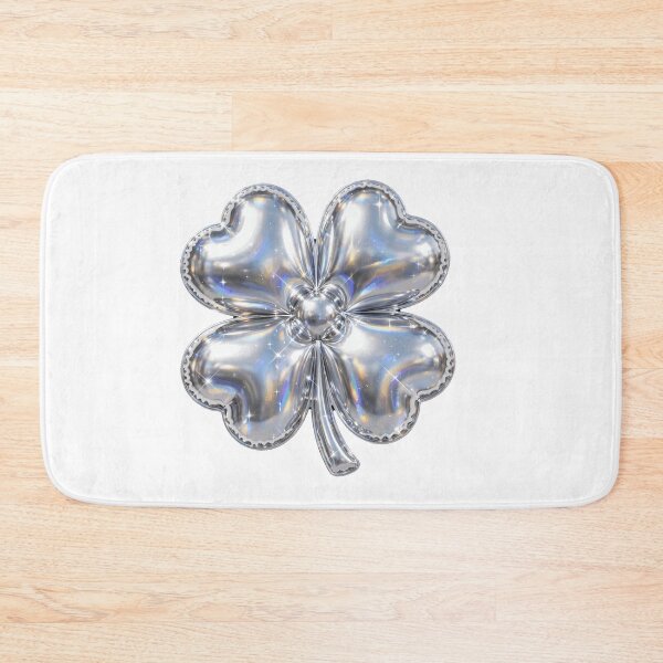 Item preview, Puffy Inflated Chrome Clover designed and sold by Teeny Quities.