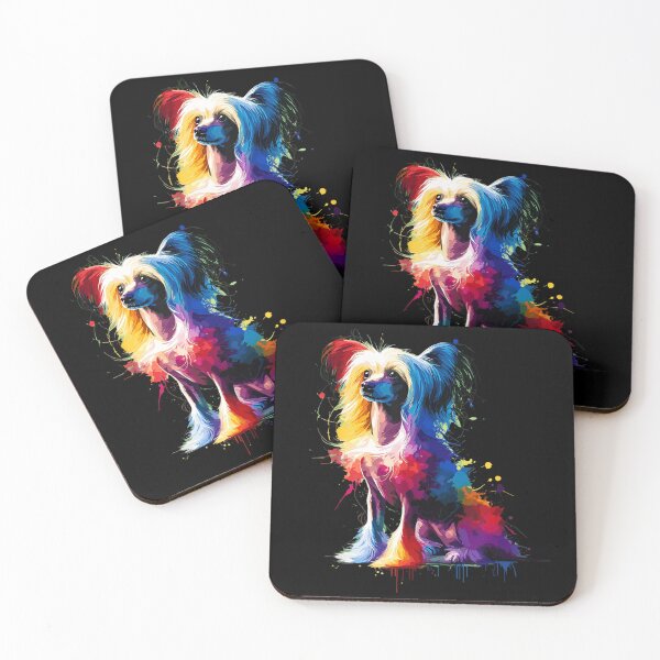 Item preview, Chinese Crested Dog Colorful designed and sold by goombi-creative.