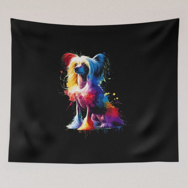 Item preview, Chinese Crested Dog Colorful designed and sold by goombi-creative.