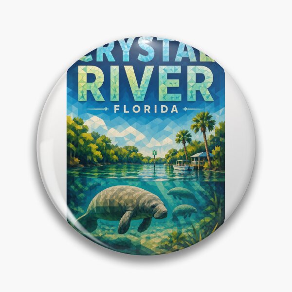 Item preview, Crystal River Florida Manatees and Kings Bay Springs designed and sold by Places On Earth.