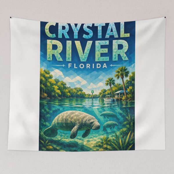 Item preview, Crystal River Florida Manatees and Kings Bay Springs designed and sold by Places On Earth.
