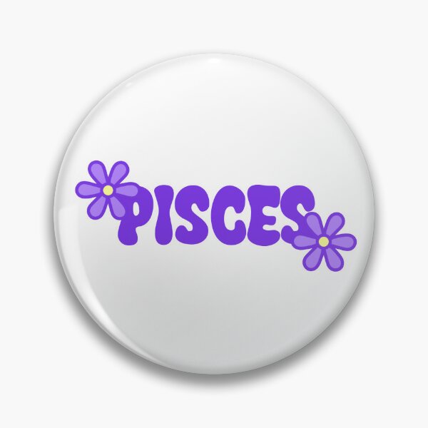 Item preview, Pisces Purple Flowery Boho Cute designed and sold by SlimyFish.