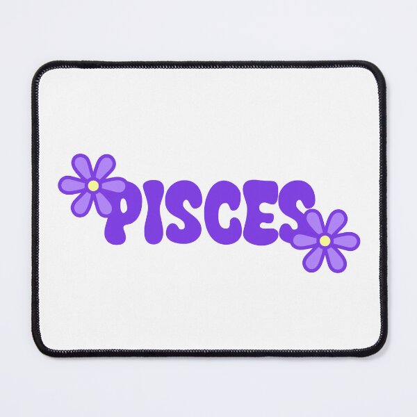 Item preview, Pisces Purple Flowery Boho Cute designed and sold by SlimyFish.