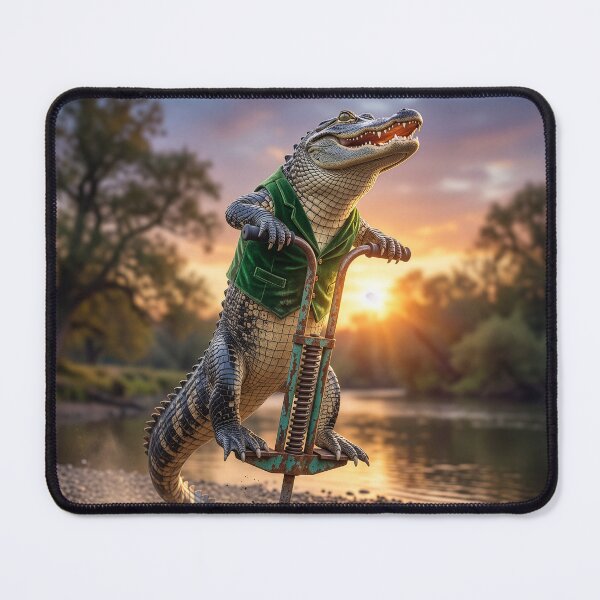 Item preview, Happy Alligator on Pogo Stick designed and sold by Tridentulus.