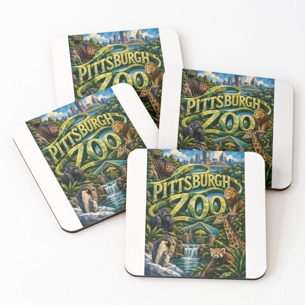 Item preview, Pittsburgh Zoo Pennsylvania Wildlife with Allegheny River Skyline designed and sold by Places On Earth.