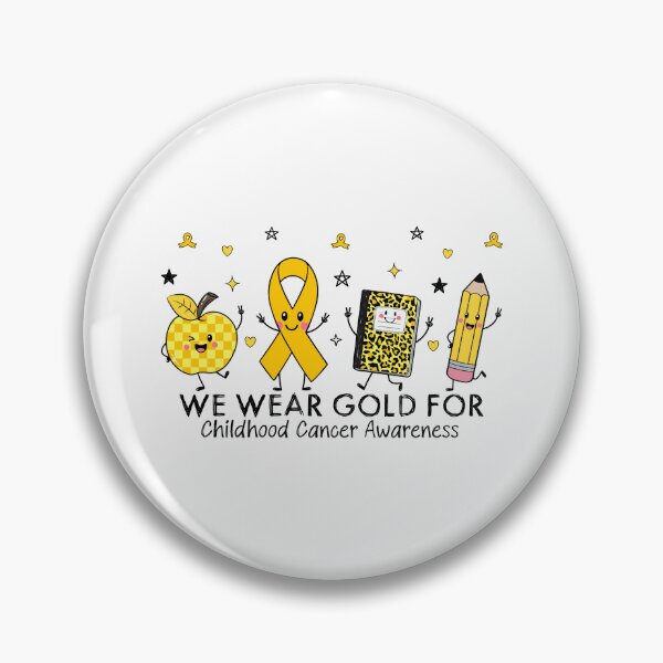 Item preview, School Supplies We Wear Gold for Childhood Cancer Awareness designed and sold by jackelmbradyt.