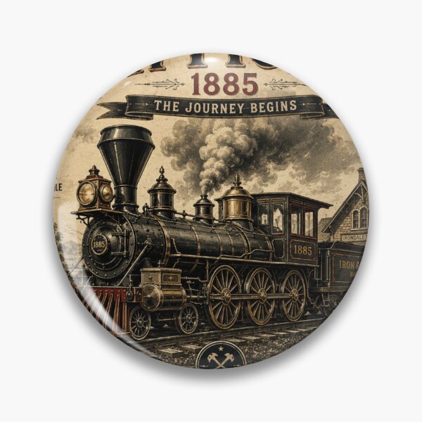 Item preview, Iron Pioneer 1885 Vintage Steam Locomotive designed and sold by Nebur2021.